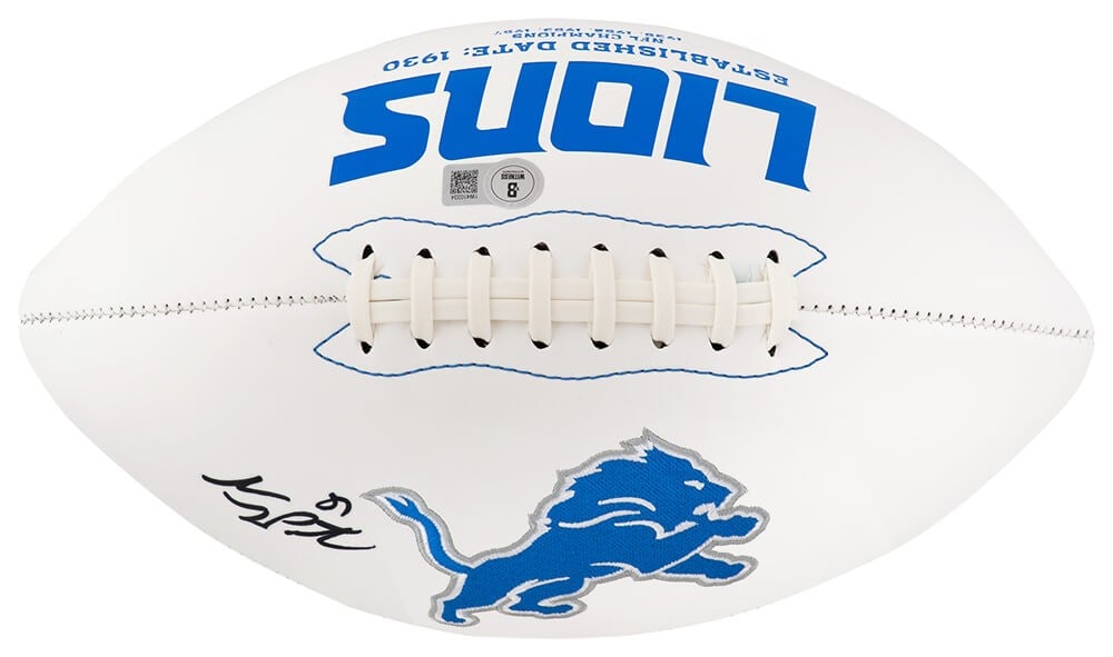 Sam LaPorta Autographed Detroit Lions Rawlings Football with Beckett COA (1 of 1)