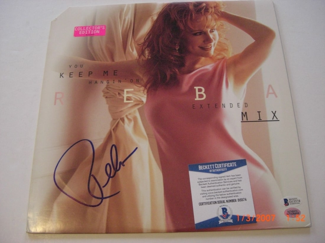 Reba McEntire You Keep Me Hangin On Signed LP with Beckett COA (1 of 1)