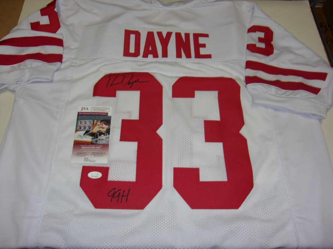 Ron Dayne Wisconsin Badgers Signed Heisman Jersey JSA COA (1 of 2)