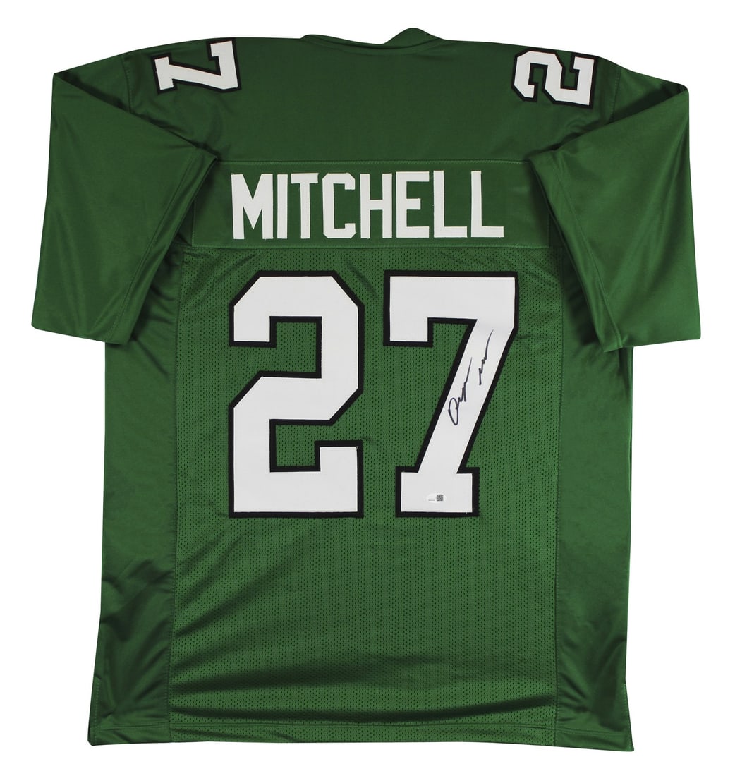 Quinyon Mitchell Signed Philadelphia Eagles Kelly Green Jersey JSA Authenticated (1 of 3)