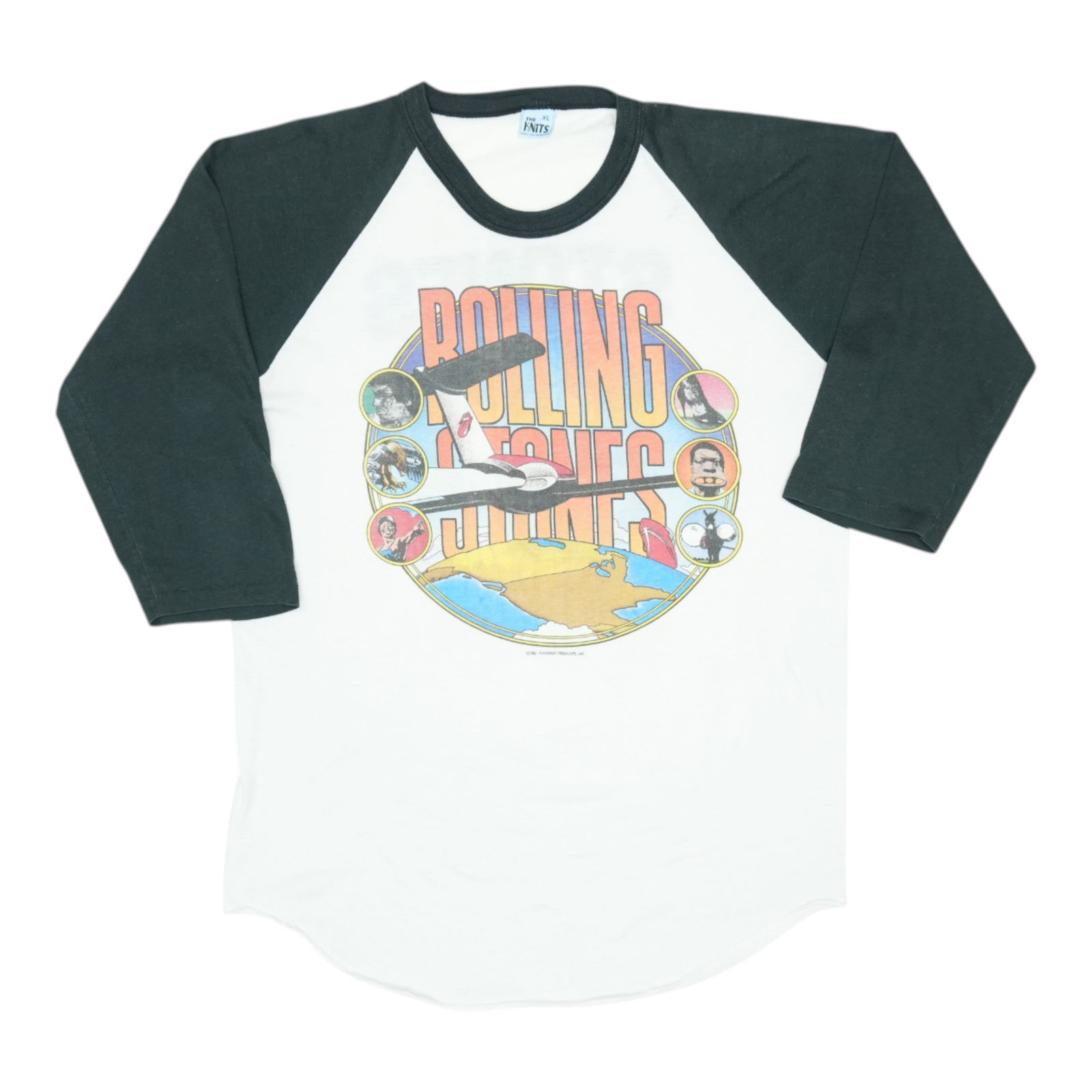 Vintage 1981 Rolling Stones Tour Jersey Shirt XL White (1 of 6)