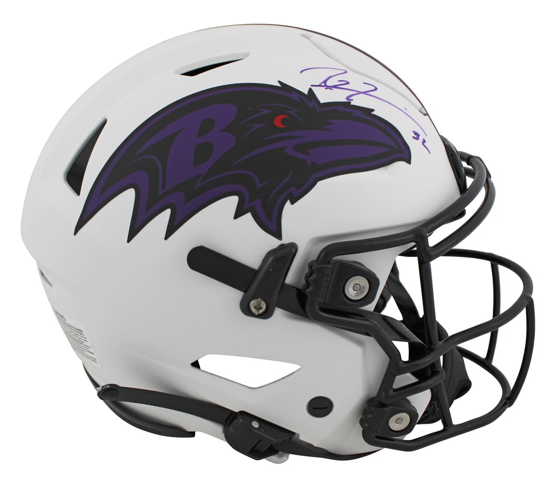Ray Lewis Signed Ravens Lunar Speed Flex Helmet BAS Authenticated (1 of 4)
