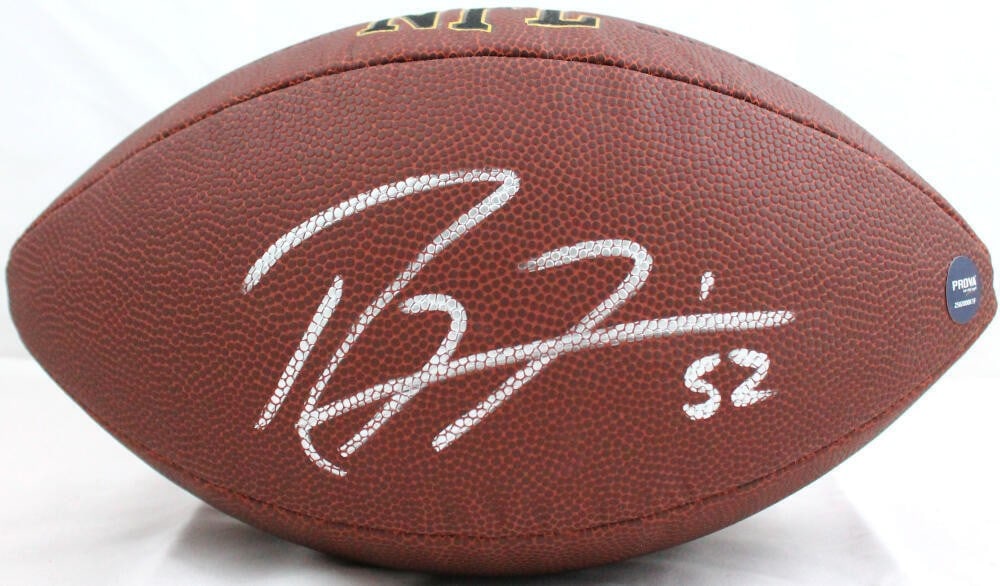 Ray Lewis Autographed Wilson NFL Football with Beckett Authentication (1 of 7)