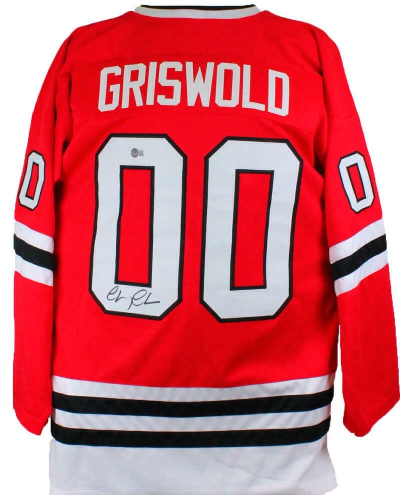 Chevy Chase Signed Red Hockey Jersey Beckett Authenticated (1 of 8)