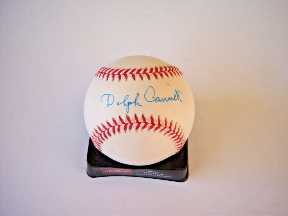 Dolph Camilli Signed MLB Baseball 1941 MVP Brooklyn Dodgers (1 of 1)