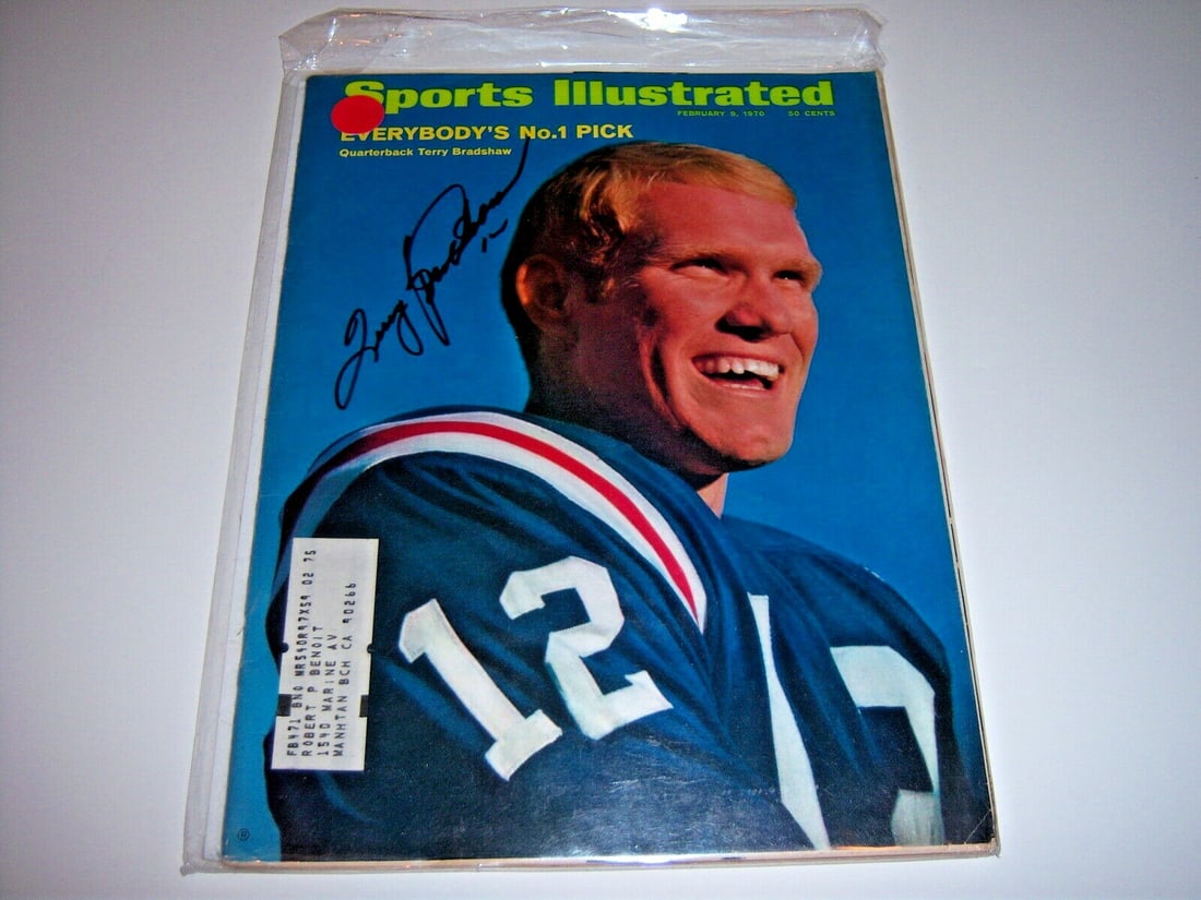 Terry Bradshaw Signed Sports Illustrated Magazine with COA (1 of 1)