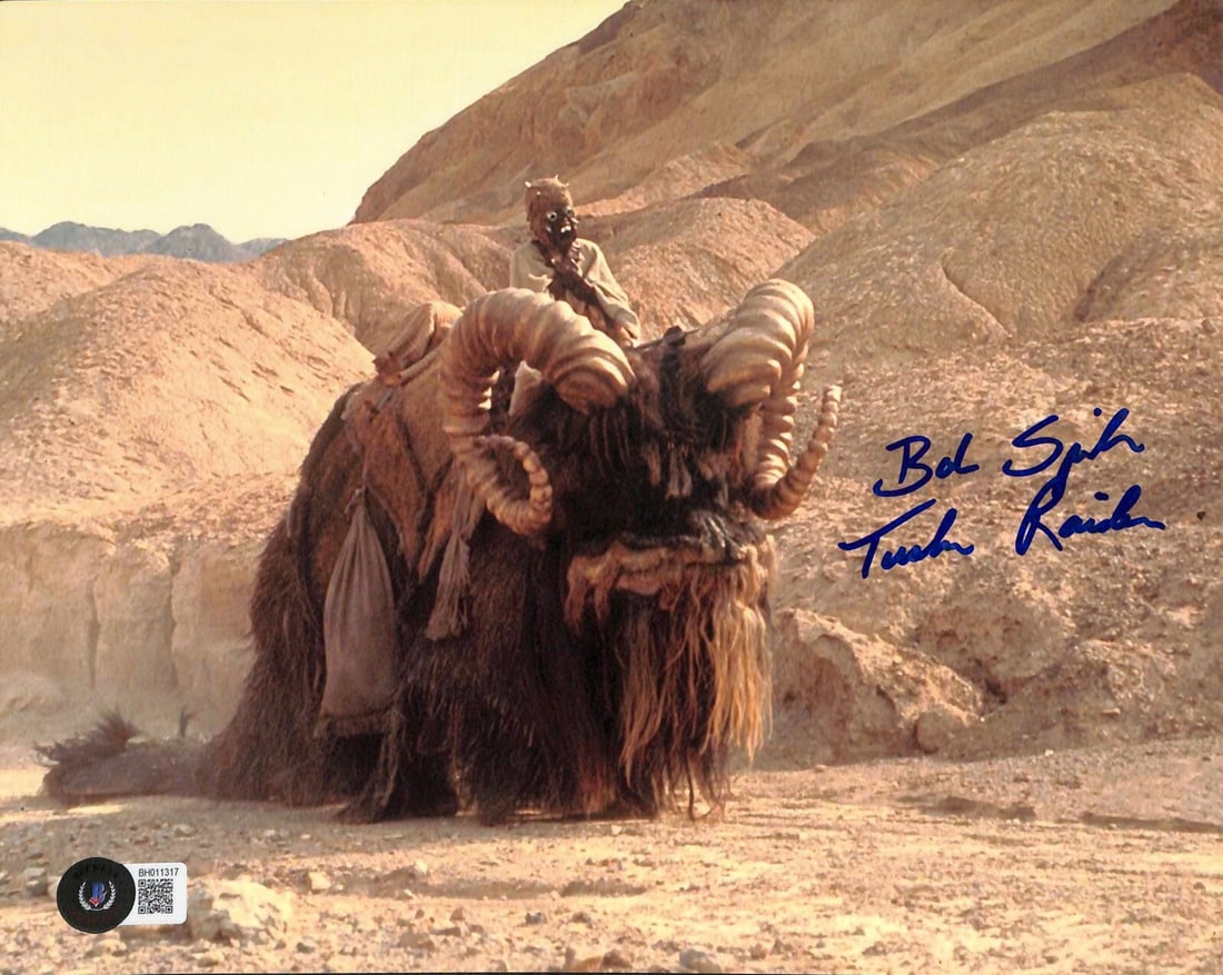 Bob Spiker Signed Star Wars Tusken Raider 8x10 Photo Beckett Certified (1 of 1)