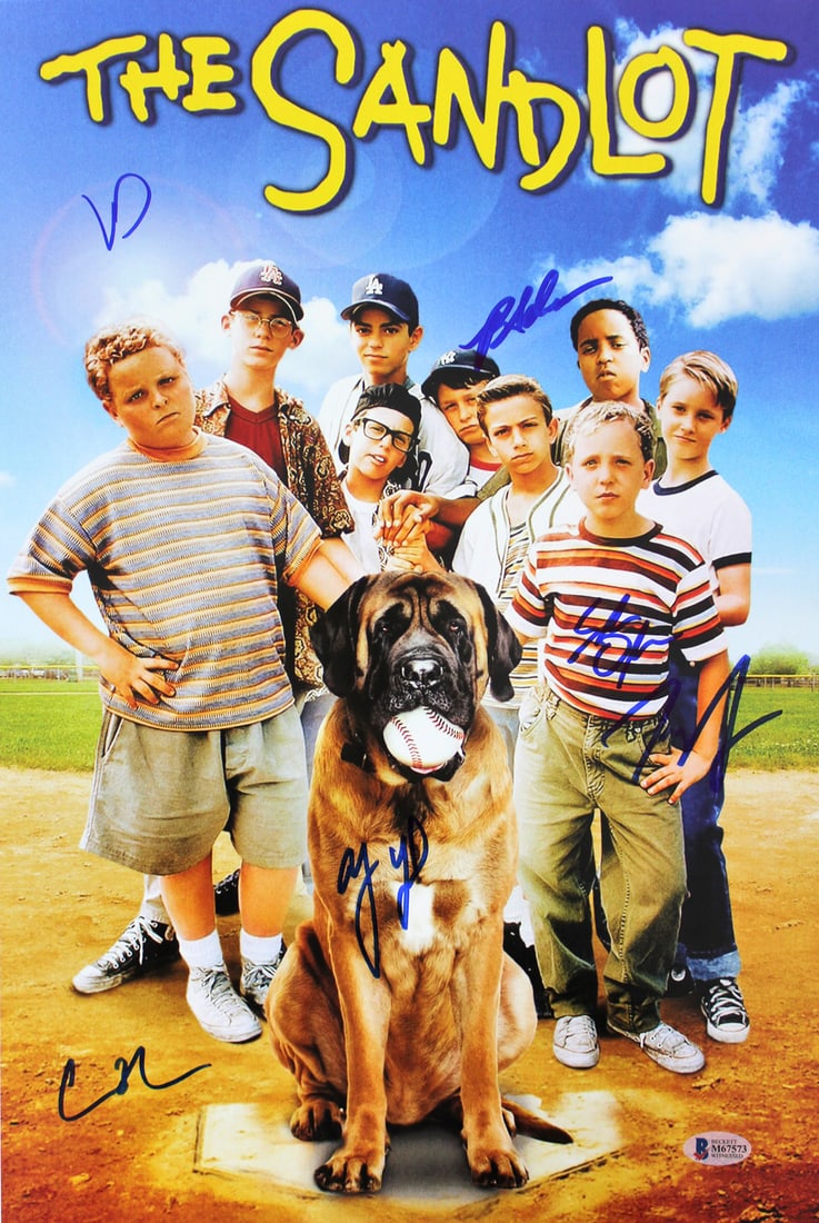 The Sandlot Signed 12x18 Photo by 6 Stars BAS Authenticated (1 of 4)