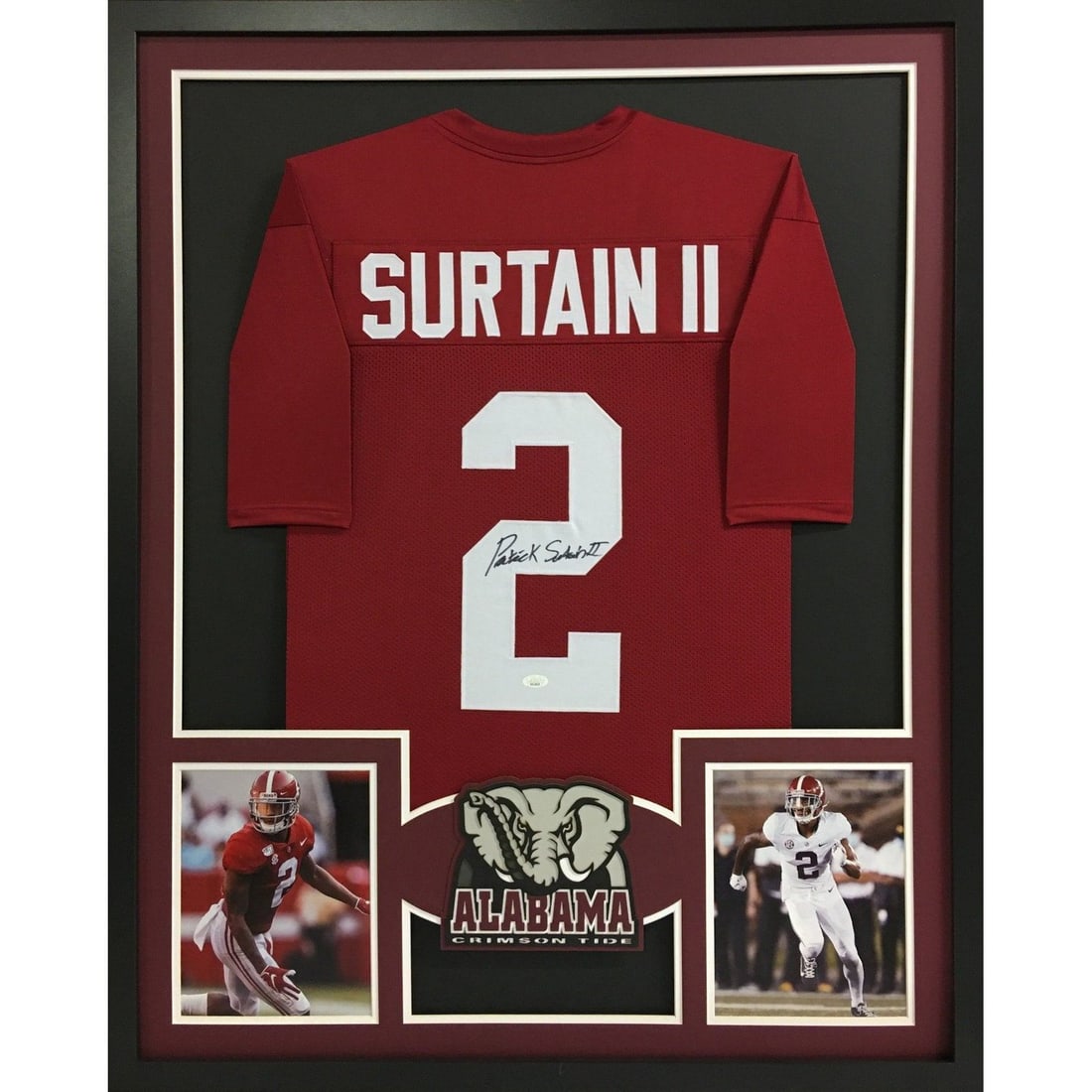 Patrick Surtain II Autographed Framed Jersey Alabama JSA Certified (1 of 3)