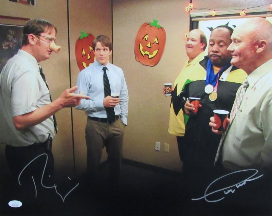 Rainn Wilson Creed Bratton Dual Signed 16x20 Photo The Office JSA Authenticated (1 of 4)