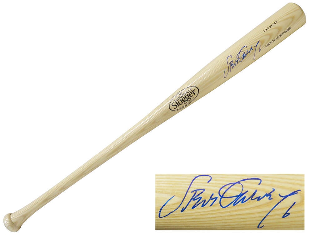 Steve Garvey Signed Louisville Slugger Blonde Bat with COA (1 of 1)
