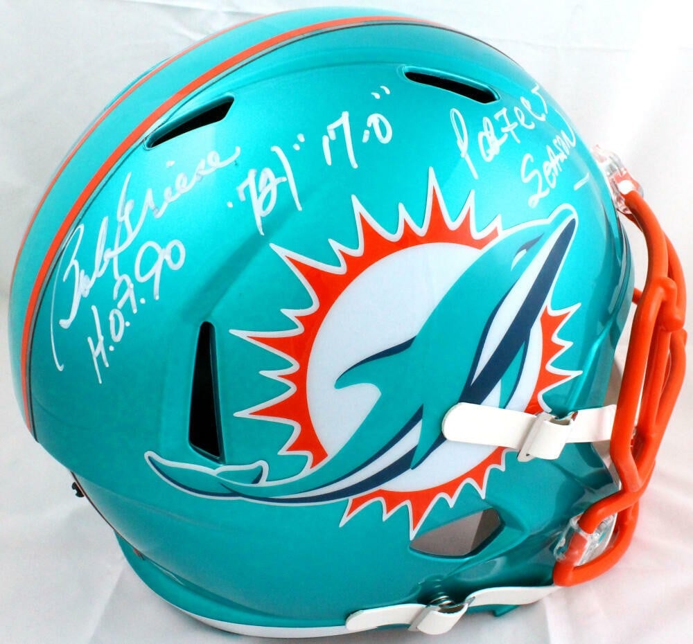 Bob Griese Signed Miami Dolphins Flash Speed Helmet Beckett Authenticated (1 of 10)