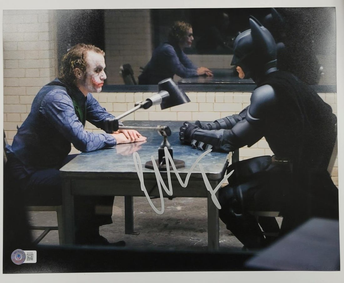 Christian Bale Autographed Batman Photo 11x14 Beckett Authenticated (1 of 3)