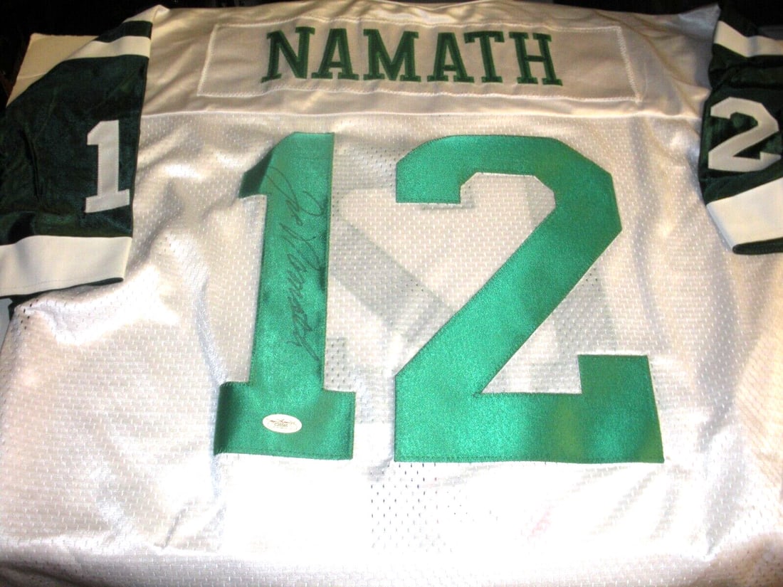 Joe Namath New York Jets Signed Champion Jersey with JSA COA (1 of 3)
