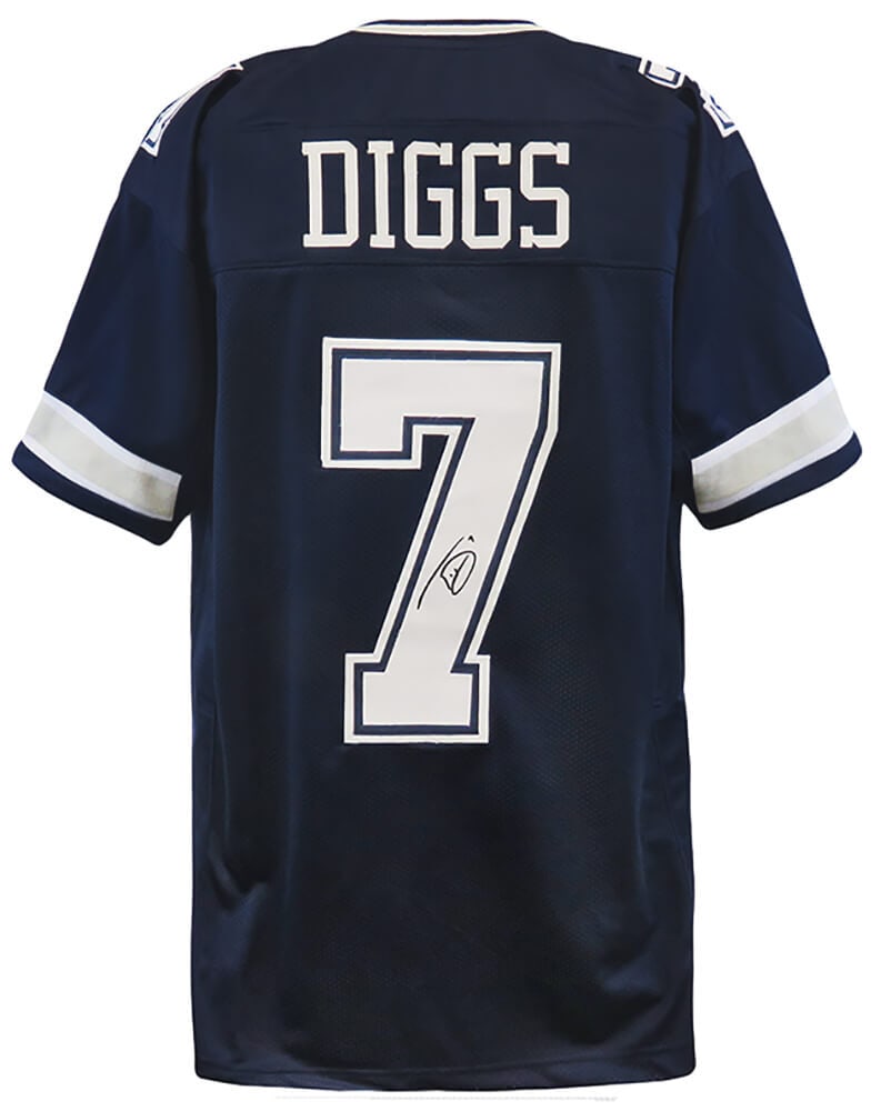 Trevon Diggs Signed Navy Custom Jersey Cowboys with COA (1 of 2)