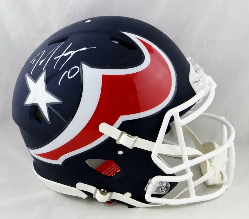 DeAndre Hopkins Houston Texans Authentic Signed AMP Speed Helmet JSA Auth (1 of 5)