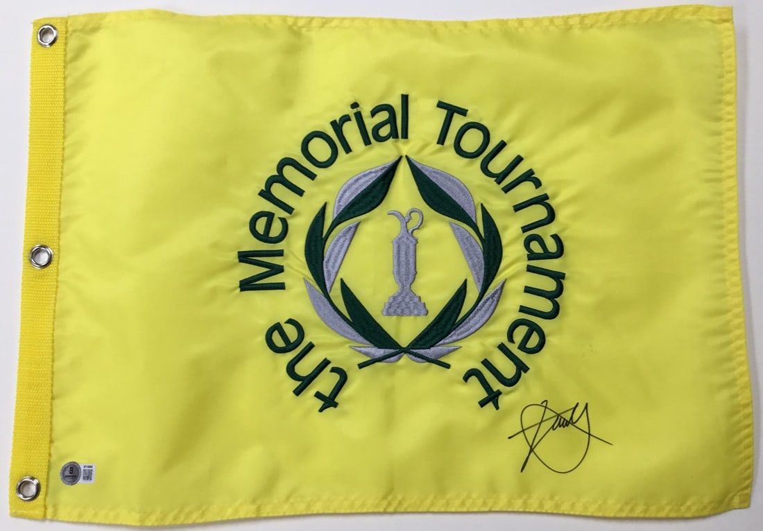Xander Schauffele Signed The Memorial Tournament Flag Beckett Authenticated (1 of 4)
