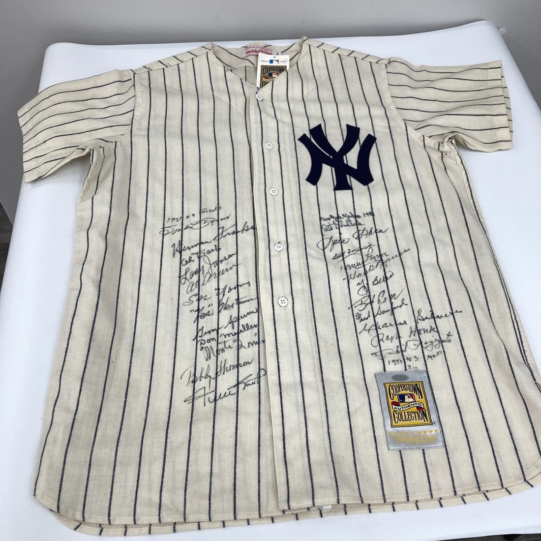 1951 Yankees Giants Signed Jersey by 23 with PSA DNA (1 of 14)