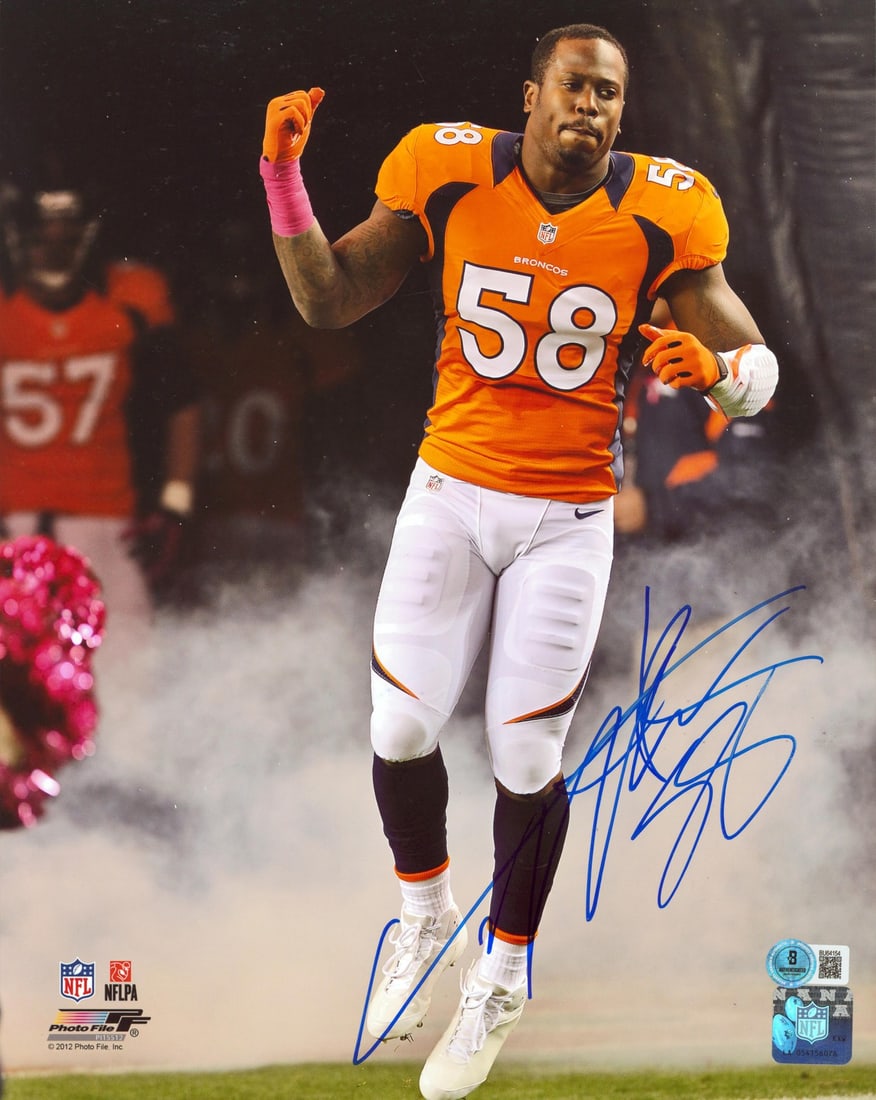 Denver Broncos Von Miller Autographed 11x14 Photo BAS Certified (1 of 1)