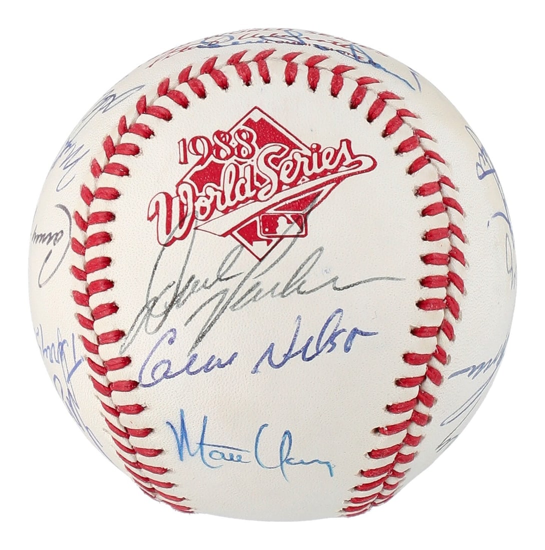 1988 Oakland Athletics Signed World Series Baseball with Beckett COA: 1988 Oakland Athletics Signed World Series Baseball with Beckett COA Celebrate the legacy of the 1988 Oakland Athletics with this authentic World Series baseball, signed by 20 members of the team. Thi