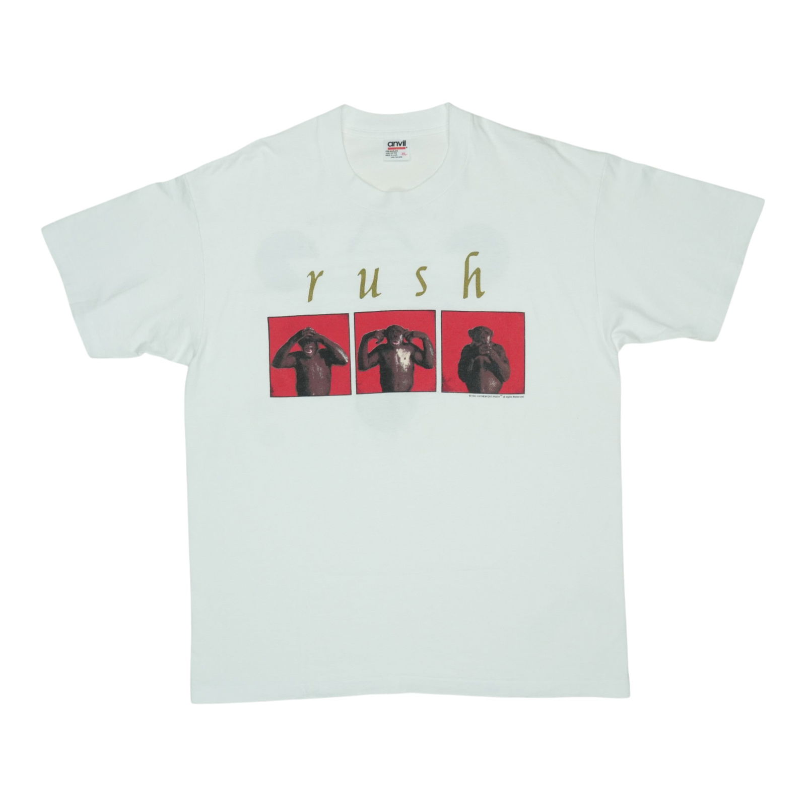 1994 Rush Counterparts Tour Vintage T-Shirt White 100% Cotton (1 of 7)