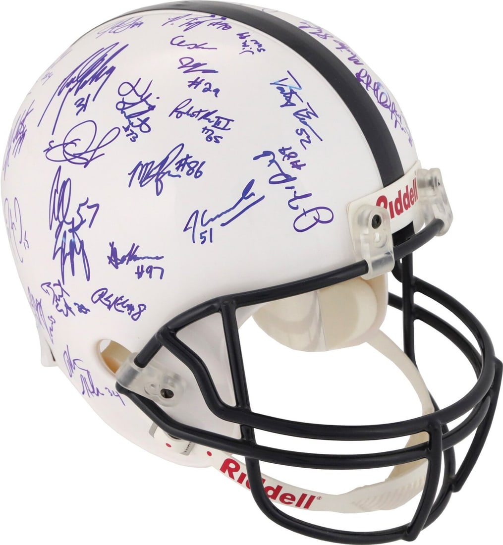 2006 Penn State Nittany Lions Team Signed Helmet 49 Autographs PSA COA (1 of 11)