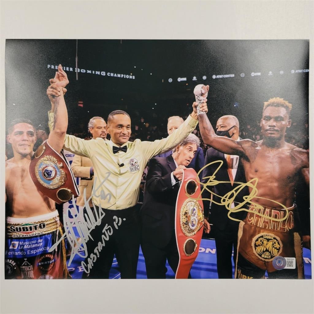 Brian Castano Jermell Charlo Signed 11x14 Photo Beckett Authenticated (1 of 4)