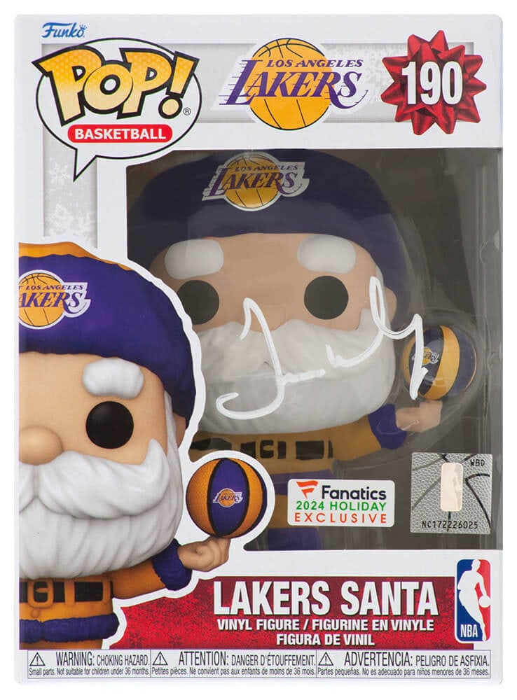 James Worthy Signed Lakers Santa Funko Pop Doll #190 with COA (1 of 1)