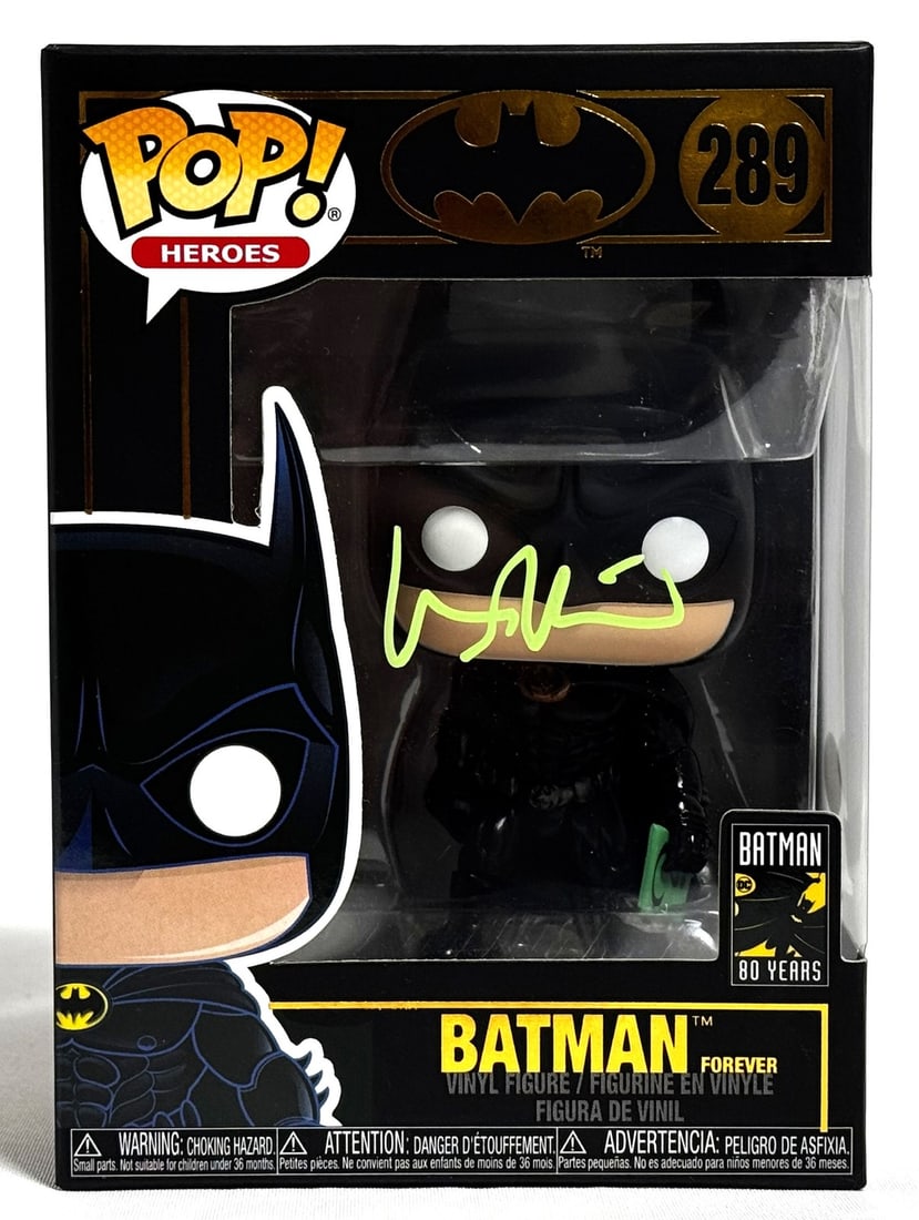 Val Kilmer Signed Batman Funko Pop #289 JSA Authentication Green (1 of 4)