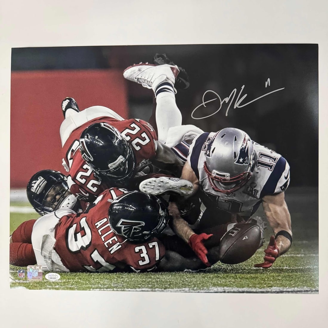 Julian Edelman Signed 16x20 New England Patriots Photo JSA Authenticated (1 of 1)
