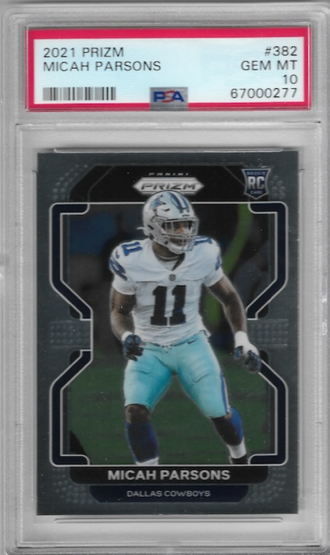 2021 Panini Prizm Micah Parsons Rookie Card PSA 10 Dallas Cowboys (1 of 1)