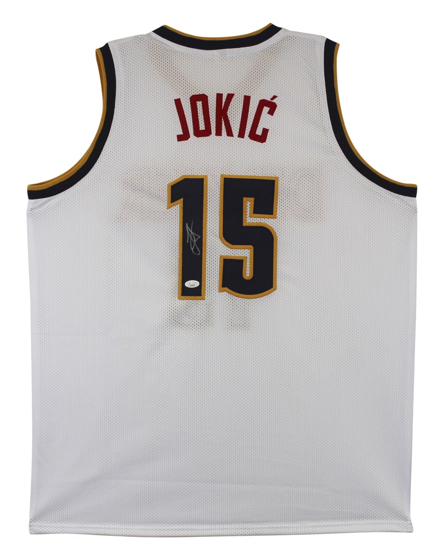 Nikola Jokic Signed Denver Nuggets White Jersey with JSA COA (1 of 3)