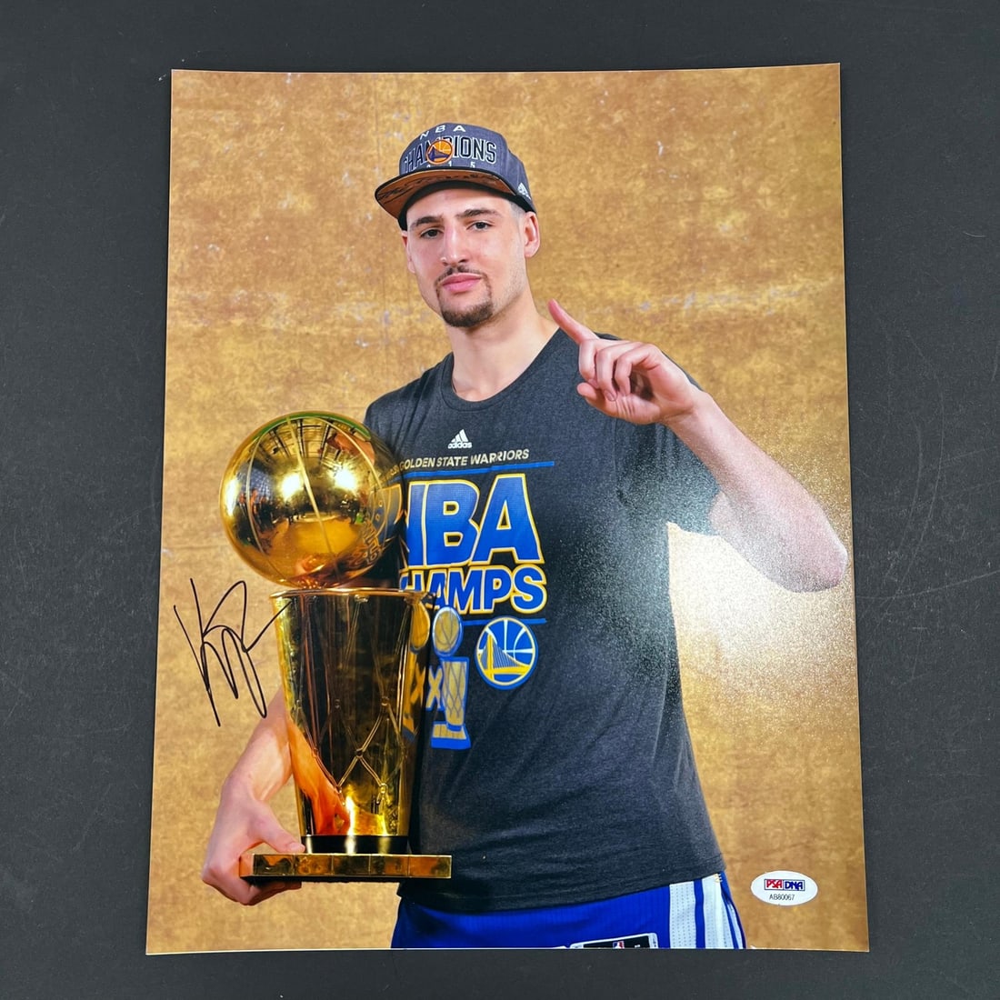 Klay Thompson Autographed 11x14 Photo PSA/DNA Golden State Warriors (1 of 3)