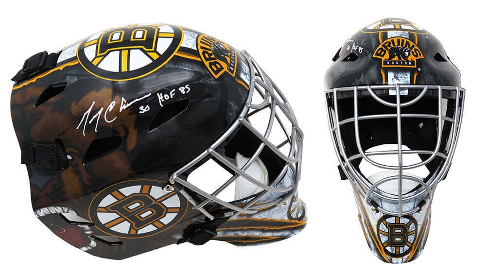 Gerry Cheevers Signed Boston Bruins Goalie Mask HOF 85 with COA (1 of 1)