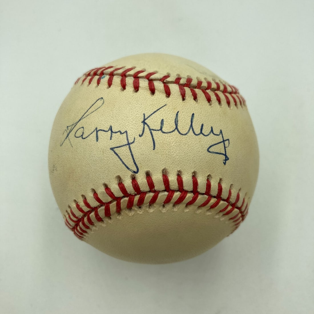 Larry Kelley 1936 Heisman Trophy Signed Baseball PSA Authenticated (1 of 3)