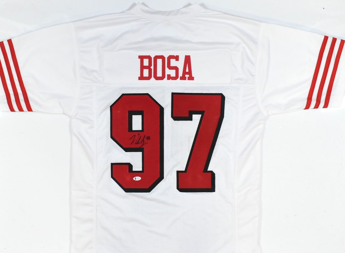 Nick Bosa Signed San Francisco 49ers Pro Style Jersey Beckett W (1 of 3)