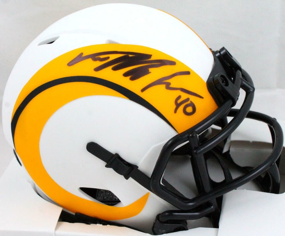 Von Miller Signed Los Angeles Rams Mini Helmet Beckett Authenticated (1 of 3)