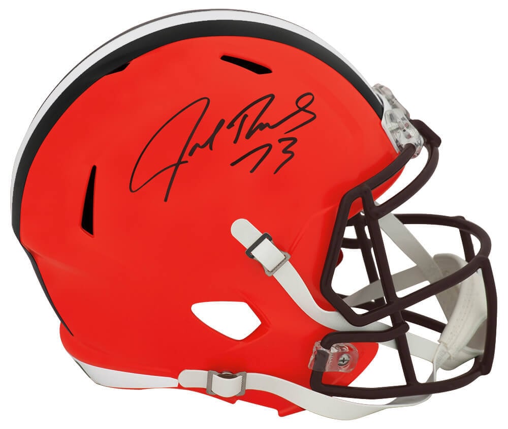 Joe Thomas Signed Cleveland Browns Riddell Full Size Helmet with COA (1 of 1)
