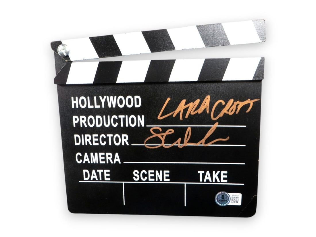 Simon West Signed Tomb Raider Movie Clapper Beckett Authenticated (1 of 3)