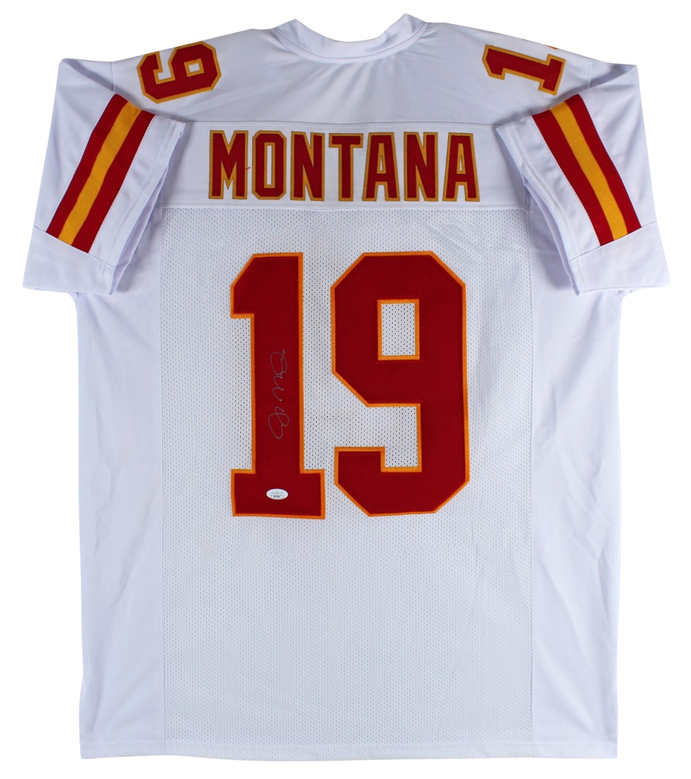 Joe Montana Signed Kansas City Chiefs White Jersey JSA Authenticated (1 of 3)