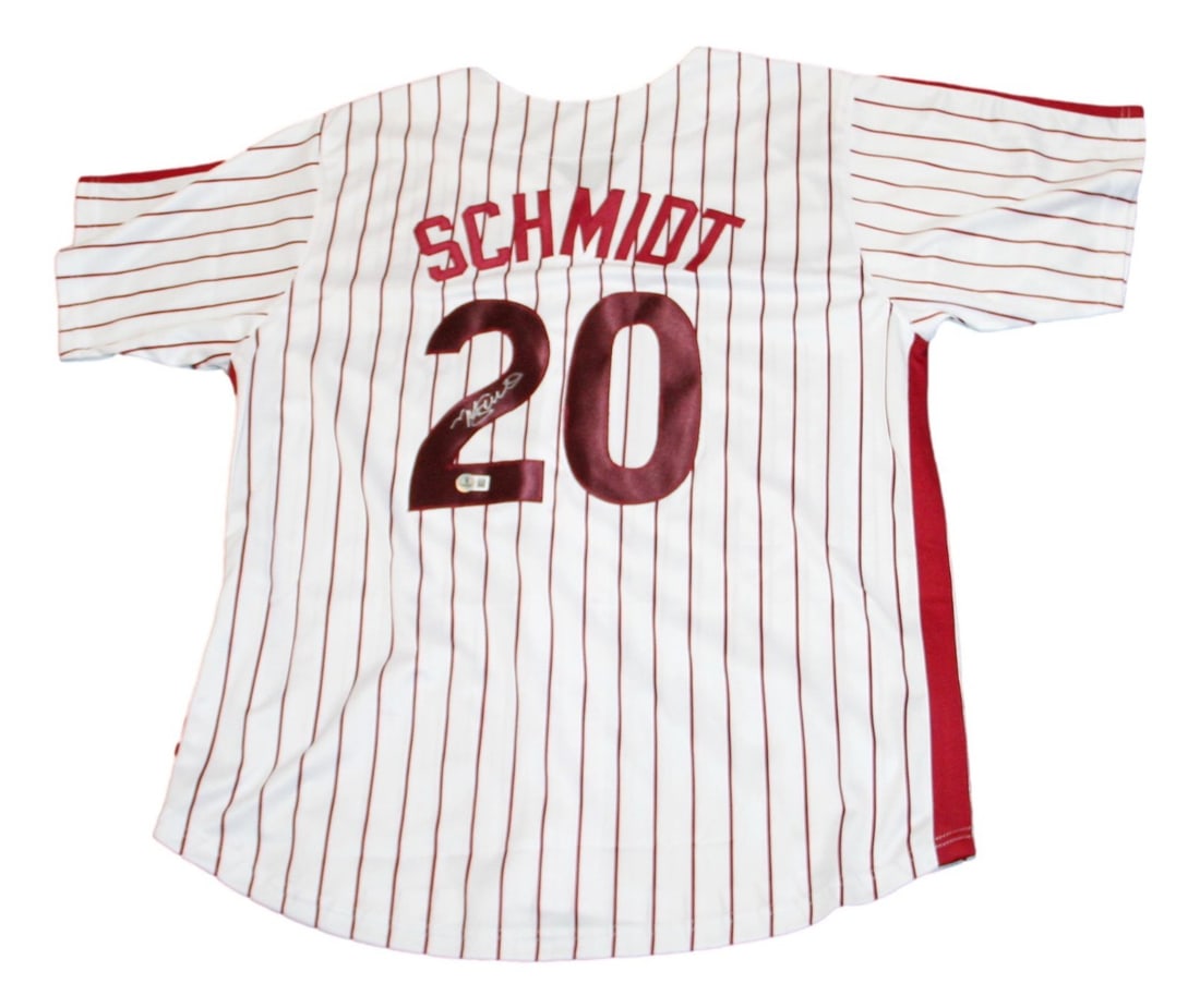 Mike Schmidt Signed Philadelphia Phillies Jersey XL BAS Authentication (1 of 4)