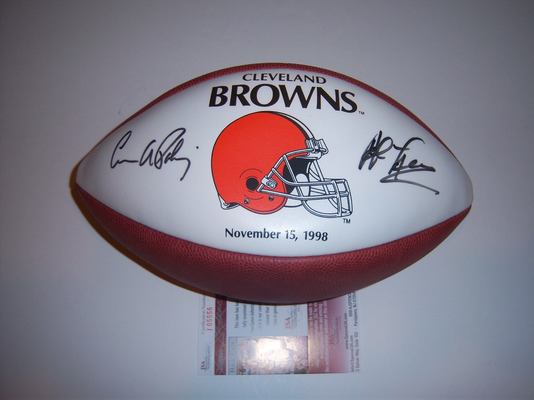 Cleveland Browns Signed Football by Carmen Policy Al Lerner JSA COA (1 of 1)