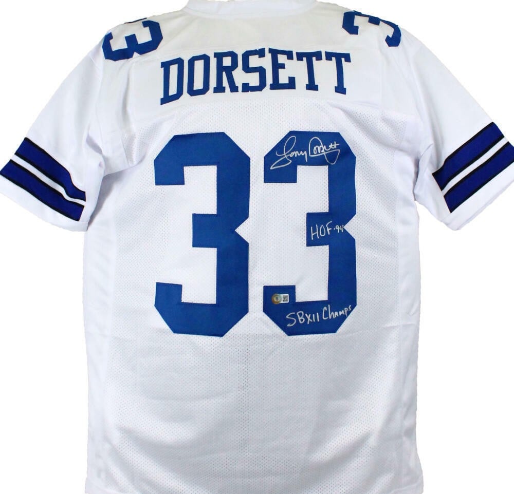 Tony Dorsett Autographed Dallas Cowboys Jersey with Beckett Hologram (1 of 9)