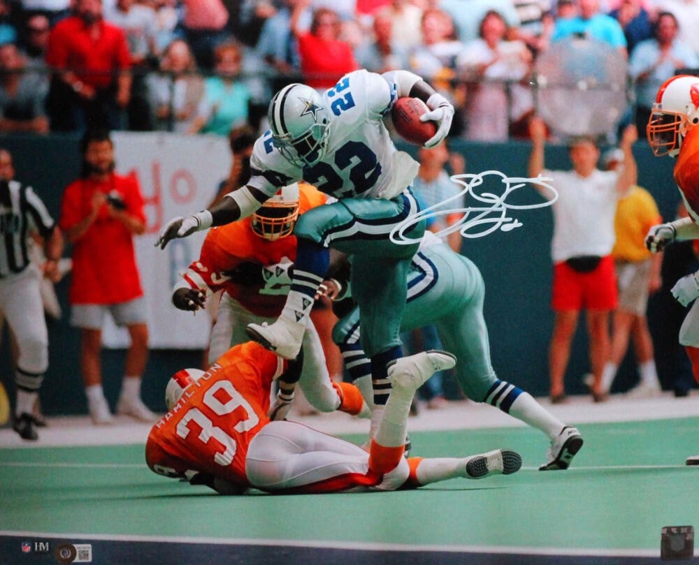 Emmitt Smith Autographed Dallas Cowboys 16x20 Photo Beckett Hologram (1 of 6)