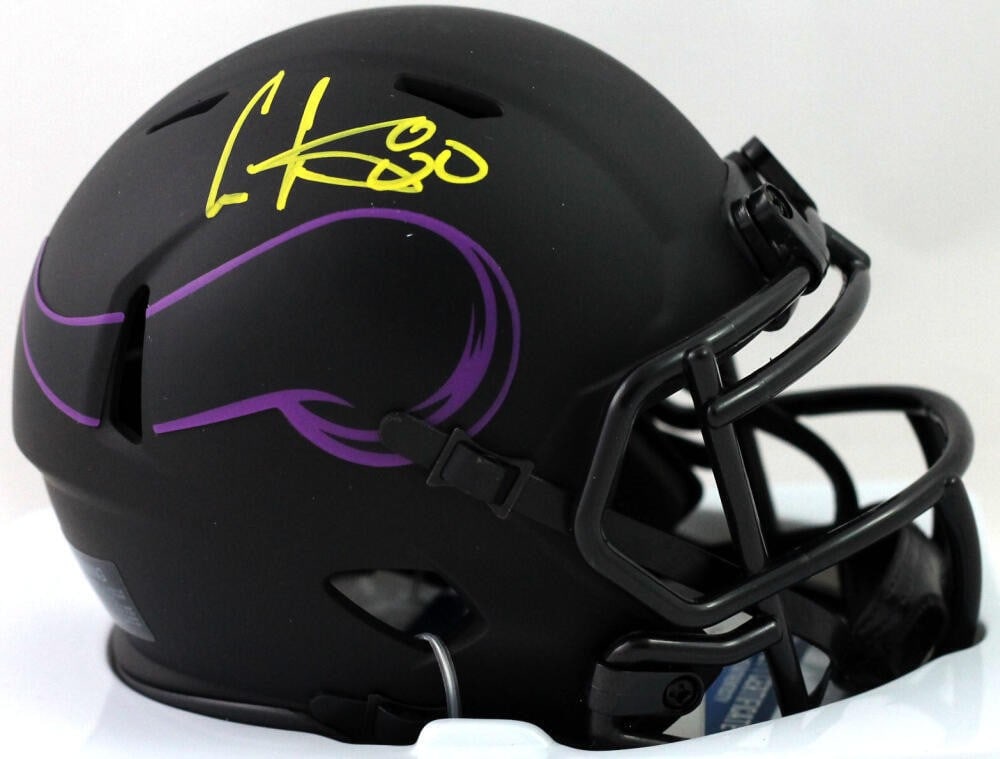 Cris Carter Autographed Minnesota Vikings Mini Helmet Beckett Authenticated (1 of 2)