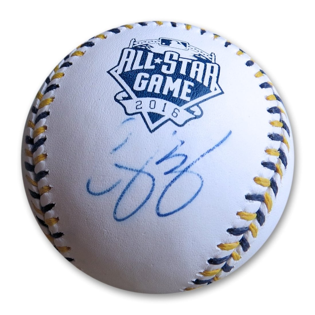 Corey Seager Autographed 2016 All-Star Baseball GAI Certified Dodgers (1 of 3)