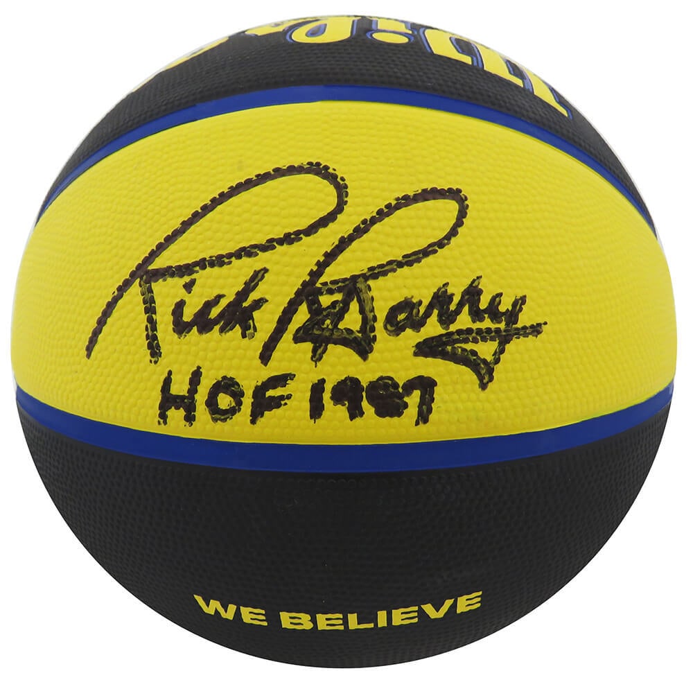 Rick Barry Signed Golden State Warriors Full Size Basketball HOF 1987 COA (1 of 1)