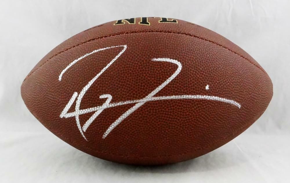 Ray Lewis Signed Wilson NFL Football JSA Authenticated Silver (1 of 9)