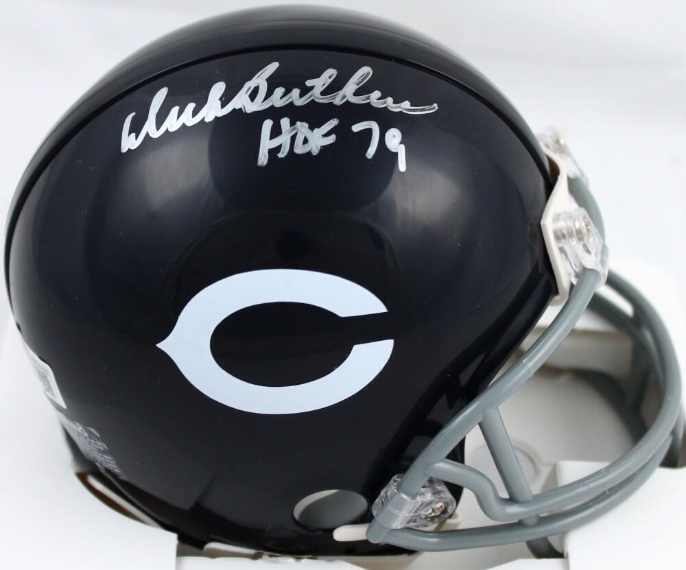 Dick Butkus Signed Chicago Bears Mini Helmet HOF Beckett Authenticated (1 of 5)