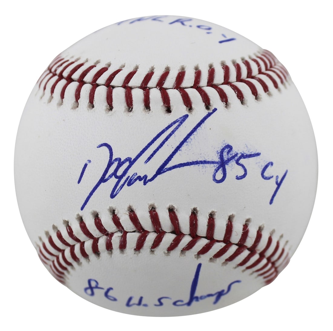 Dwight Gooden Signed OML Baseball with 3x Inscription BAS Authenticated (1 of 6)
